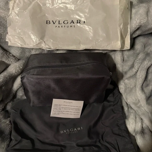 Bulgari Black Textured Pouch - Picture 5 of 7